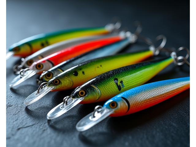 Auswahl an verschiedenen Crankbaits und Hardbaits mit unterschiedlichen Tauchschaufeln und Farben.