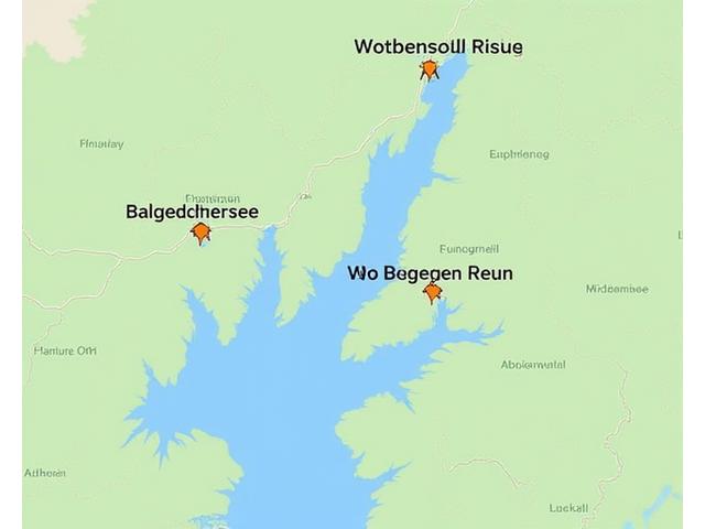 Interaktive Karte der Zentralschweiz mit markierten Seen und Flüssen für Raubfisch-Hotspots.