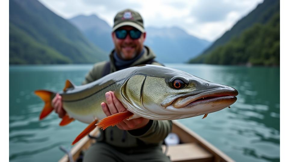Rekord-Hecht Fang am Sempachersee